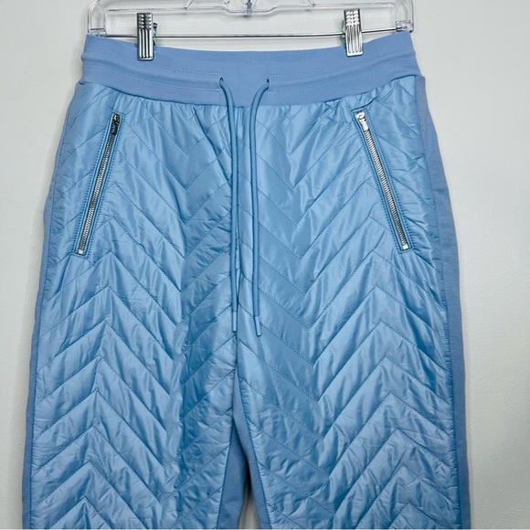 ATHLETA solstice quilted blue joggers size 2 - Picture 2 of 9